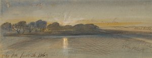 ナイル川の夕日 作： Edward Lear